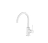 Ona mitigeur lavabo “l” avec poignée latérale corps lisse blanc mat - ROCA A5A4A9EB00