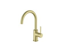 Ona mitigeur lavabo “l” avec poignée latérale corps lisse pvd or brossé - ROCA A5A4A9EVA0