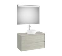 Ona Pack Meuble 2T+Plan+Miroir 1000 Chêne Blanchi-Roca A851718512