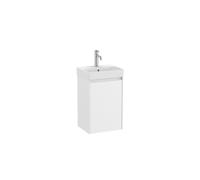 Ona unik meuble compact 1 porte + lave-mains en finecramic 400mm blanc mat - ROCA A851677509