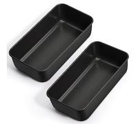Onader Lot de 2 moules à pain - Anti-adhésifs - Avec noyau en acier inoxydable - Rectangulaires - Pour pains, gâteaux, sains et inoxydables, faciles à démouler et à nettoyer, 23,5 x 12,6 x 6,5 cm