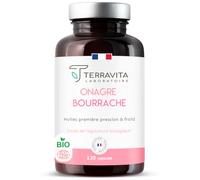 ONAGRE et BOURRACHE | Huiles BIO Première Pression à Froid | 120 Capsules de 500 mg | Hydratation de la Peau en Profondeur | Régulation du Système Hormonal | Label Ecocert | Made in France | Terravita