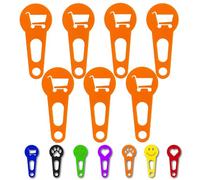 OnAir® jetons de chariot de courses, dispositif de déverrouillage de chariot de courses pour un retrait immédiat ; Porte-clés en forme de jeton de caddie (Panier, Orange, 7 pièces)