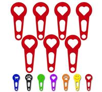 OnAir® jetons de chariot de courses, dispositif de déverrouillage de chariot de courses pour un retrait immédiat ; Porte-clés en forme de jeton de caddie (Cœur, Rouge, 24 pièces)