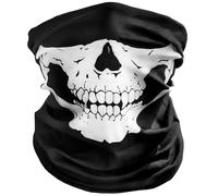Onairmall® Moto Tête de mort Masque/Porter Headgear Cache-cou Masque de cyclisme Bandana Cagoule Demi Ski Ski Winter Store Shop Article Stuff de protection Hannibal Cheap Squelette effrayant Funny Unique Bouche complète Moto Vespa Scooter d'équitation motard Rider Fahsionable Mode du visage anti poussière Vent usure de la tête Chapeau Foulard Face Cover Cap Cool casque Vêtements Apparel Vêtements visage Noir Accessoires Gear supplémentaire Outil Stuff Fournitures Gadgets Homme Femme Kid enfant Vélo Décor
