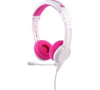 onanoff BuddyPhones® Micro-casque supra-auriculaire filaire rose limitation de volume, pliable, micro-casque, résistant à la