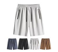 Onavee Icedactive - Women's Ice Silk Quick Drying Stretch Shorts, Onavee Stretch Shorts for Women, Men (White,TTG)