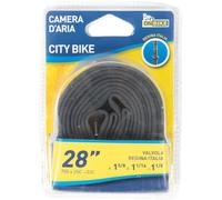 ONBIKE - Chambre à air vélo 28" x 1 5/8 x 1 1/8, Compatible 700x28-32 ETRTO 28-622, Valves Regina 36 mm, pour vélos de Ville Adulte, Noir, Taille Unique, Plastique