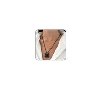 ONBRIG Collier araignée rouge noir collier gothique bijoux Halloween collier pour femme collier araignée en cristal rouge collier squelette punk (1-noir)