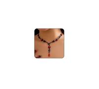 ONBRIG Collier gothique pour femme - Collier ras du cou noir - Bijoux gothiques d'Halloween - Accessoires gothiques pour femme - Bijoux d'Halloween (noir)