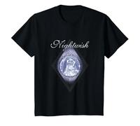 Once (Couverture de l'album + Logo Nightwish + tracklist) T-Shirt, Enfant, Noir, 2 Ans