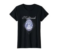 Once (Couverture de l'album + Logo Nightwish + tracklist) T-Shirt, Femme, Noir, XS