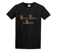 Once Upon A Time Fitted Specific Size Guide in Description Unisex T-Shirt Printed Tee Graphic Top Men Black Shirt S