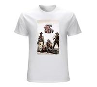 Once Upon A Time in The West Unisex T-Shirt Printed Tee Graphic Top Men White Shirt S