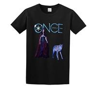 Once Upon A Time Logo Unisex T-Shirt Printed Tee Graphic Top Men Black Shirt S