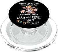 Once Upon A Time There Was A Girl Who Loved Dogs and Vaches PopSockets PopGrip pour MagSafe