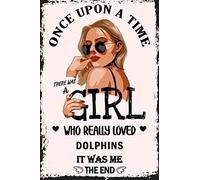 Once Upon A Time There Was A Girl Who Really Loved Dolphins It Was Me The End - Gratitude Journal: For Girls ( Perfect Gift For Girlfriend )