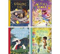 Once Upon Series 4 Books Collection Set By Beatrice Blue (Once Upon a Unicorn Horn, Once Upon a Dragon's Fire, Once Upon a Mermaid's Tail, Once Upon a Witch's Broom)