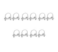 Onchdbfhuu 10 Pièces Pince de D'Antenne U-Boulon Matériel de Pince de Mât D'Antenne Support de Mâchoire en V Accessoires pour Antenne Extérieure de Maison