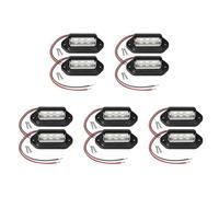Onchdbfhuu 10 PièCes SéRies 12 V LED NuméRo de Plaque D'Immatriculation LumièRe pour Voiture Bateaux Moto Automobile Avion RV Camion Remorque Lampes ExtéRieures