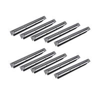 Onchdbfhuu 10pièces 19 Pouces 1U Armoire Rack Pass-Through 24 Ports CAT6 Panneau de Brassage Port de Contact RJ45 (Port de Contact RJ45) Cadre Modulaire