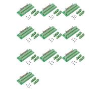 Onchdbfhuu 10X Interface de PLC de Prise de Bornier de Carte de Dérivation de Bande de Connecteur D'IDC40P 40Pin avec Le Support, pour Le PLC, Support de Rail DIN