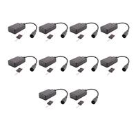 Onchdbfhuu 10X Récepteur de Télécommande sans XLR Portable 3 Broches pour Machine à Brouillard de Fumée Récepteur de Contrôleur de Scène DJ Buée 400W 900