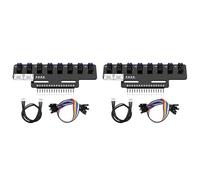 Onchdbfhuu 2 Module de Capteur de Suivi de Ligne Infrarouge Électronique de Haute Précision à 8 Canaux Prenant en Charge L'Étalonnage Automatique B