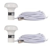 Onchdbfhuu 2 Pièces D'Antenne GPS HA-017 Antenne GPS Marine avec Câble de 10 Mètres Connecteur TNC Câble 10 M Interface TNC RG-58