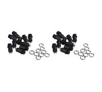 Onchdbfhuu 20Pcs Mini-Prise Stéréo de Casque de sur Panneau, 3,5 mm, Noir 4 Conducteur