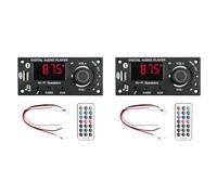 Onchdbfhuu 2pièces 2x50W 100W Amplificateur Bluetooth 5.0 Carte Décodeur MP3 Bricolage Voiture Lecteur MP3 USB FM Enregistrement Commutation TF USB Enregistrement Appel