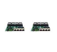 Onchdbfhuu 2X 100M POE Inverse Fast Ethernet Fibre Commutateur 4F4E Sortie 12V Convertisseur de Média Optique Ethernet SC PCBA Plaque Métro Carte