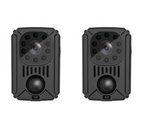 Onchdbfhuu 2X 1080P MD31 Caméra Corporelle Portable Mini Caméra Caméra de Poche Vision Nocturne Petite Caméra Sport pour Voitures PIR Enregistreur Vidéo DV