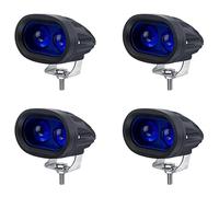 Onchdbfhuu 2X 10V-80V Véhicule Bleu LED Signal D'Avertissement Lampe Chariot ÉLévateur Travail Spot Lumière de Sécurité Voiture 20W Lampe de Sécurité Industrielle