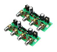 Onchdbfhuu 2X 12V NE4558 Conseil de Tonalité de Préampli HiFi Basse Treble Contrôle du Volume Carte de Préamplificateur