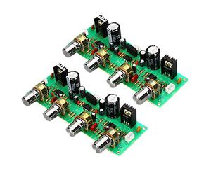 Onchdbfhuu 2X 12V NE4558 Conseil de Tonalité de Préampli HiFi Basse Treble Contrôle du Volume Carte de Préamplificateur