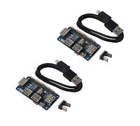 Onchdbfhuu 2X 4 Ports Hub USB Chapeau pour 3/2 / Zero W Carte D'Extension USB À Uart pour Débogage en Série