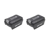 Onchdbfhuu 2X Adaptateur Lumière LED Lampe la Lampe de Poche Torche USB Chargeur de Téléphone Portable pour Vert Large Prise 5 Broches 18V 20V Batterie Li-ION