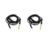 Onchdbfhuu 2X Adaptateur pour Casque Ressort CâBle Audio Cordon Remplacement de Bricolage pour -M50X -M40X HD518 HD598 HD595 Casque