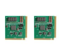 Onchdbfhuu 2X Affichage LCD à 4 Chiffres Analyseur de PC Carte de Diagnostic Carte Mère Testeur de Poste Analyse Informatique Carte PCI Réseau Mémoire CPU