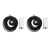 Onchdbfhuu 2X Antenne Double Bande VHF/UHF Radio Mobile de Véhicule/Voiture Support de Base Magnétique pour Connecteur Mâle Bnc Câble 5M Rg58 pour Scanner Bc125At