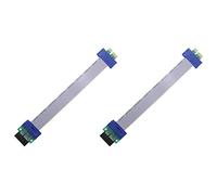 Onchdbfhuu 2X Câble D'Extension de Carte de PCI Express PCIE 1X à 1X Adaptateur de Câble D'Extension de Convertisseur de Carte de Slot