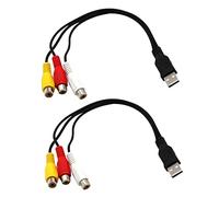 Onchdbfhuu 2X Câble USB vers 3RCA USB vers 3 RGB Vidéo AV Composite Adaptateur Convertisseur Câble Cordon Connecteur