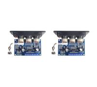 Onchdbfhuu 2X Carte Amplificateur de Puissance Numérique 2.1 Canaux + Câble Audio AUX 2X25W + 50W BT5.0 Subwoofer Carte Amplificateur DC12-20V