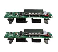 Onchdbfhuu 2X Carte Chargeur de Batterie au Lithium LED Dual USB 5V 2.4A Circuit Board Micro/Type-C USB Power Bank 18650 Module de Charge