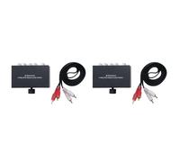 Onchdbfhuu 2X Commutateur Audio StéRéO Bidirectionnel à 4 Voies 1 en 4 Sorties ou 4 en 1 Sortie L/R Jack Sound Channel SéLecteur Audio