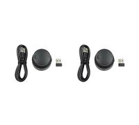 Onchdbfhuu 2X Contrôleur de Volume USB Filaire 2,4 GHz, Contrôleur Multimédia sans Bluetooth, Bouton Personnalisé pour Clavier, Audio D'Ordinateur.