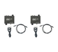 Onchdbfhuu 2X Convertisseur 192KHz Toslink Coaxial Optique NuméRique vers Adaptateur Convertisseur Audio Analogique L/R 3,5 mm avec ContrôLe du Volume