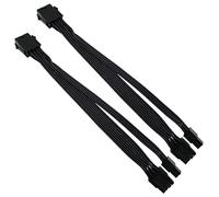 Onchdbfhuu 2X CPU 8 Broches vers CPU 8 Broches ATX 4 Broches Mâle Adaptateur de Convertisseur d'alimentation Câble D'Extension pour Carte Mère (20 cm)