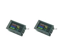 Onchdbfhuu 2X DC720 30V Voltmètre D'Énergie Numérique Ampèremètre Tension Wattmètre Température Mètre 9 en 1